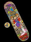 RARE Erik Ellington Storytime Deathwish Skateboard Deck Pinocchio Cartoon