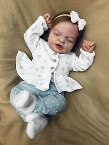 Hermosa Bebé Realborn Ruby Asleep /Con COA/Listo Para Enviar
