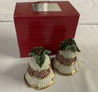 Fitz & Floyd Salt and Pepper Shakers Christmas Bells Holiday Pre-Owned