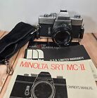 Minolta SRT MC-II 35mm SLR Film Camera w/MD Rokkor-X 50mm f/1.4 Lens