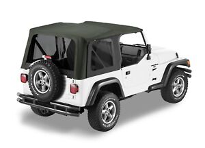 Bestop Replace-A-Top for OEM Hardware-Black Sailcloth, for Wrangler TJ; 79139-01 (For: Jeep Wrangler)