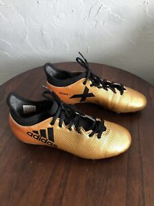Adidas X17.3 SG C753002 - Gold/Black US Size 5 Excellent Pre-owned Condition