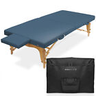 Portable Physical Therapy Massage Table - Stretching Treatment - Blue