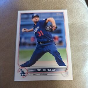 2022 Topps Series 1 #310 Max Scherzer - Los Angeles Dodgers