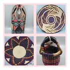 *SALE Get All 4 Mask/Baskets-  Kenya Ghana Uganda Handmade African Artisan Made*