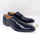 Italy Collection Men's Comfort Upper Leather Wide Shoes Lace Up Black Size 13