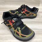 Topo Athletic Halsa Running Shoes Mens 9.5 Olive Green Red Athletic Gym Sneakers