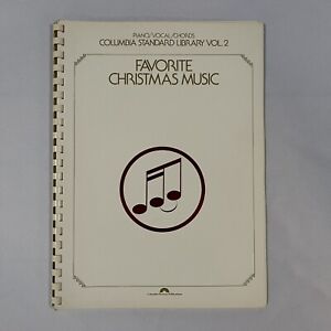 FAVORITE CHRISTMAS MUSIC Sheet Music Book Columbia Standard Library Vol 2 VTG
