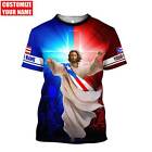 Personalized Puerto Rico Jesus Cross Light Jesus The Lord Of Kings 3D Shirt
