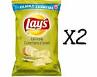Lays Dill Pickle Chips Large Family Size 235g x2 Bags From Canada Fresh New