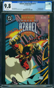 Batman: Sword of Azrael #1 CGC 9.8 DC 1992 Key Modern! White Pages N9 408 cm bin