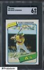 New Listing1980 Topps #482 Rickey Henderson Oakland A's RC Rookie HOF SGC 6 EX-NM