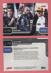 Lewis Hamilton/George Russell/Lando Norris 2022 Topps Now Formula One F1 Card #8