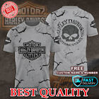 HOT SALE!!_ Harley-Davidson 3D T-Shirt Grey Limited Edition Best Quality S-5XL