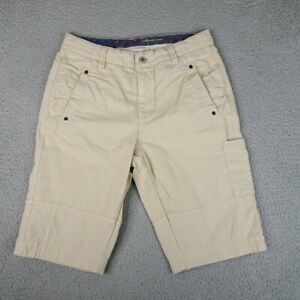 Carbon 2 Cobalt Shorts Mens 30 Beige Bedford Bermuda Straight Cotton Casual