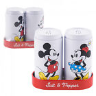 Mickey and Minnie Mouse Matching Salt and Pepper Shakers White