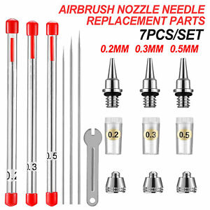 For Airbrushes Spray Gun Airbrush Nozzle Needle Replacement Parts 0.2/0.3/0.5mm