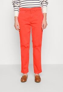 New Ralph Lauren Women Classic Jeans Chino Pants Red Orange Size 12 NWOT