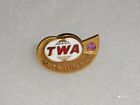 Vintage TWA Trans World Airlines Half Million Miles Service pin marked 1/10 10K