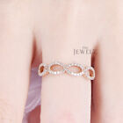 14K Gold 0.25 CT VS/F-G Diamond Infinity Knot Design Promise Ring - The Jewelz