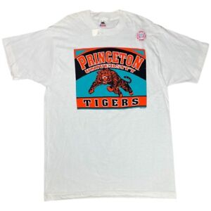 Vintage 90s Princeton Tigers Shirt College University Sports 1991 Size XL New