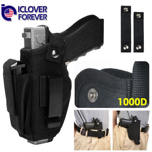Gun Holster Tactical Concealed Carry Left/right Hand Pistol IWB OWB w/ Mag Pouch