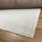 Non Slip Ultra Grip Solid Mesh Rectangle & Round Antimicrobial Indoor Rug Pads