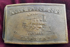 Wells Fargo and Company Express Solid Brass Belt Buckle Parade Design 1877