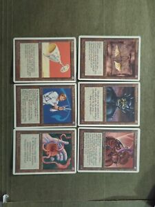 Magic the Gathering lot of 6 NM ARTIFACT 4th Edition 1995 Cards - No Reserve