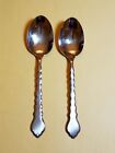 2 Large Serving Spoons - Oneida CELLO Community Stainless  - Betty Crocker