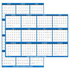 24x36 SwiftGlimpse 2024 Large Wall Calendar, Paper Folded, Yearly Planner - NAVY