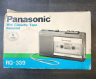 Vintage Panasonic Portable Cassette Player Tape Recorder RQ-339 w Box, Manuals