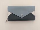 EXCELLENT Cond! Tory Burch Metallic Robinson Leather Envelope Wallet Large