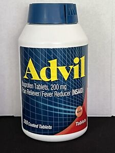 Advil Ibuprofen 200mg Fever Reducer Tablet - 360 Count*EXP 2/2026 Or Better. JB