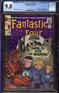 Fantastic Four # 45 CGC 9.0 CRM/OW (Marvel, 1965) 1st appearance Inhumans