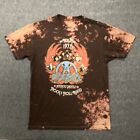 AEROSMITH TOUR 1977 Men's Size Large Graphic T-Shirt Short Sleeve Brown Tie Dye
