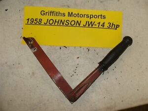 1958 Johnson JW-14 3hp outboard motor tiller steering handle lever