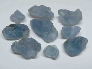 Celestite 1/4 Lb Natural Sky Blue Crystal Chunks Gemstone Specimens