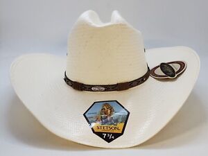Stetson 10X Rodeo CATTLEMAN Straw Hat Size 7 3/4