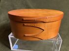 New Listing8.75” Handmade Oval Shaker Wooden Box With Lid- Signed