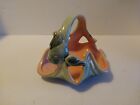 Vintage HULL Art Pottery EBB TIDE 1950's FANTAIL FISH Conch Shell BASKET Great