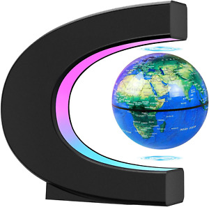 Magnetic Floating Globe Perpetual Auto-Spinning, Levitating Globe with LED Light