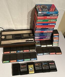 Mattel Intellivision Video Game System Console Lot W 50 Games Tested Works