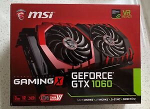 New ListingMSI GeForce GTX 1060 Gaming X 3GB GDDR5 Graphics Card - Complete in Box