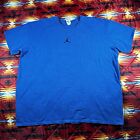 Vintage Jordan Shirt Mens 3XL Blue Air 23 Jumpman White Basketball Crewneck Y2K