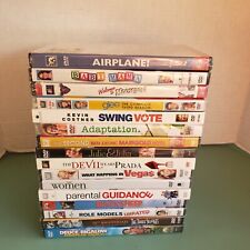 16 Comedy Adult Humor Funny Dramedy DVD Movie Lot FACTORY SEALED Resale Airplane