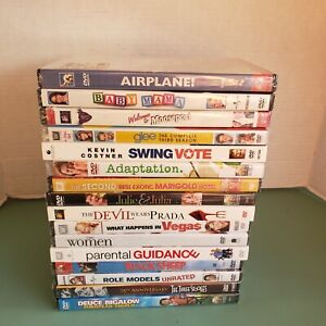 16 Comedy Adult Humor Funny Dramedy DVD Movie Lot FACTORY SEALED Resale Airplane
