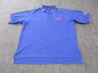 Nike Florida Gators Polo Shirt Men's Large Blue Cotton Polyester Short Sleeve A1