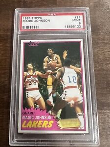 New Listing1981 Topps Magic Johnson Solo Rookie Card RC #21 PSA 9 Mint Great Centering 🔥