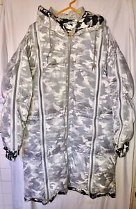 Final Home Issey Miyake Survival Puffy Coat Women's Size SMALL Camo